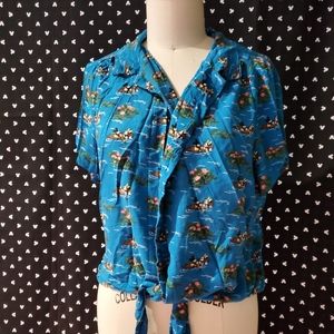 Hawaiian Mickey Mouse blouse 🐭🌺